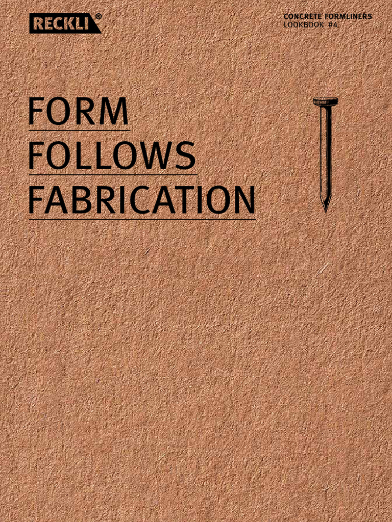 RECKLI Concrete Formliners Lookbook #4 | PDF | Concrete | Wood