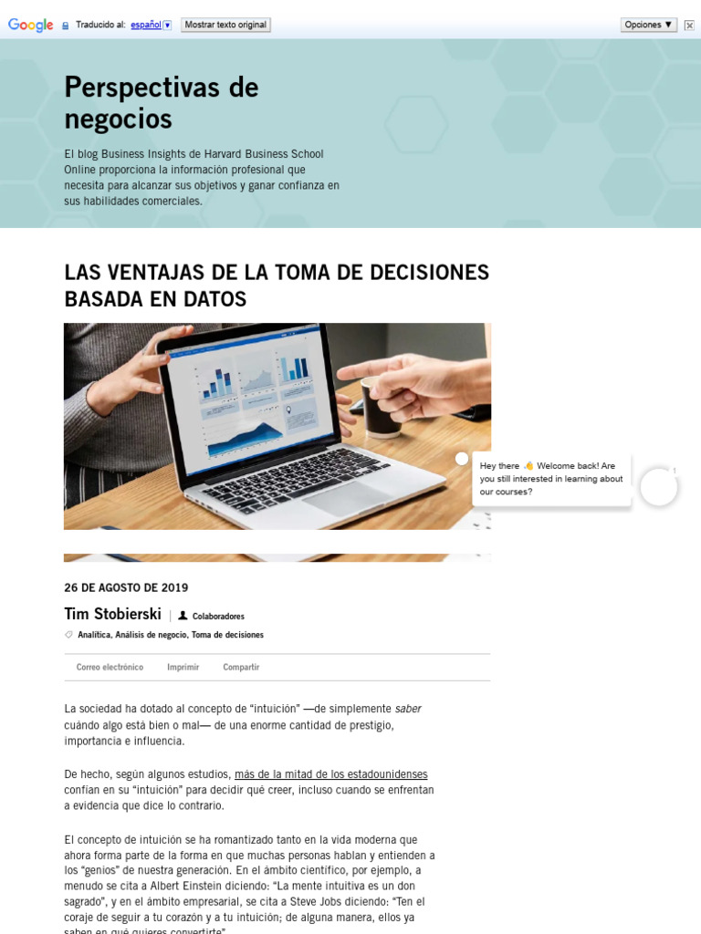 Ventajas de Decisiones Basadas en Datos | PDF | Datos | Toma de decisiones