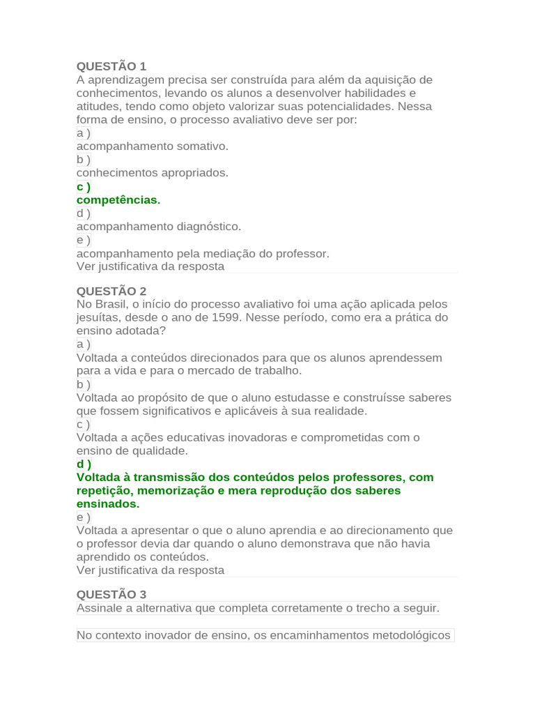 Avaliação e Aprendizagem na Educação | PDF | Aprendizado