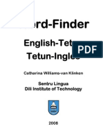 DIT Tetun-English Word Finder - Minus Cover