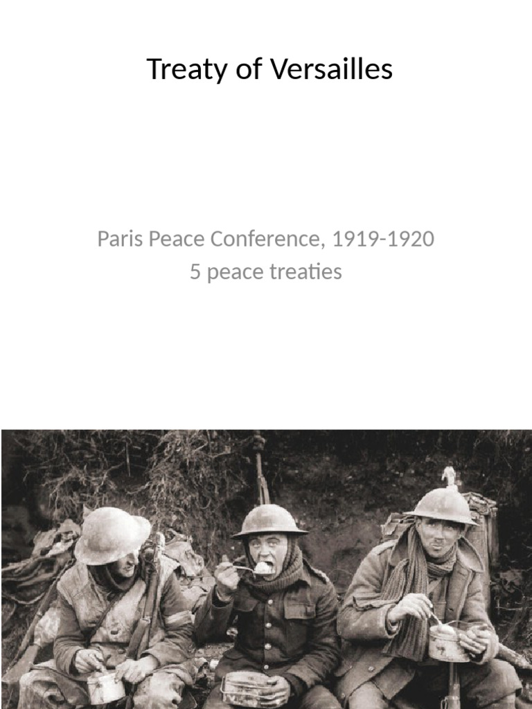 Treaty Versailles | PDF | World War I Reparations | Weimar Republic