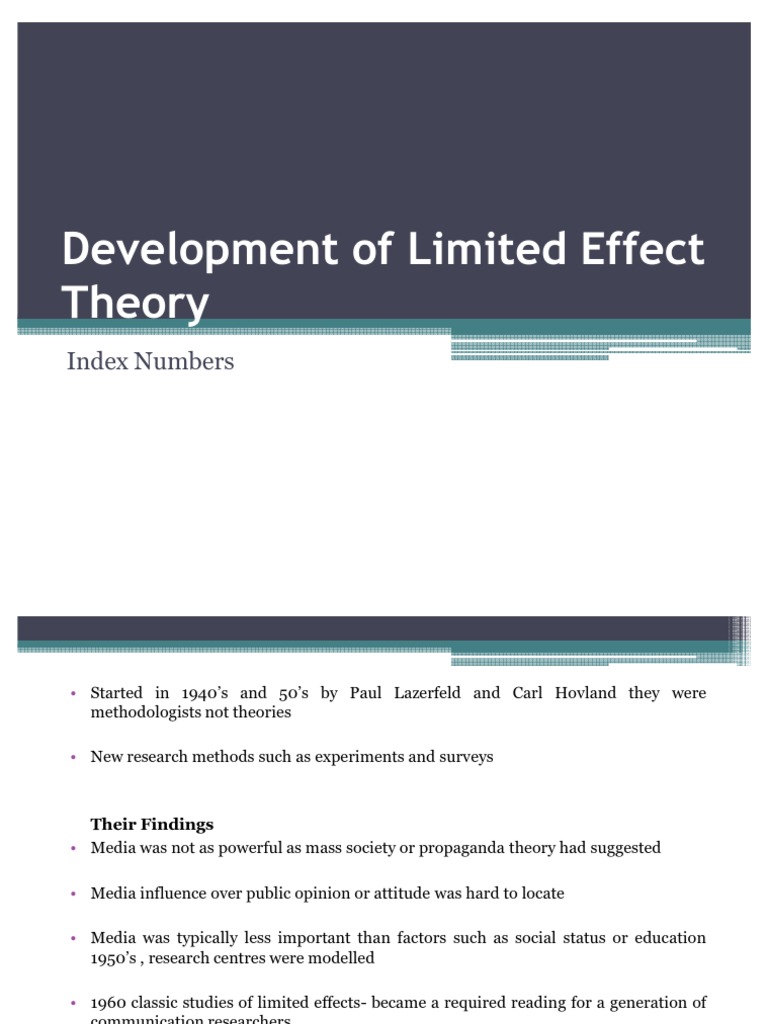 Development of Limited Effect Theory PDF