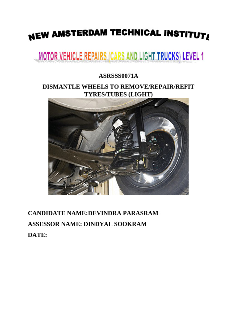 Dismantle Wheels | PDF | Tire | Vehicle Parts
