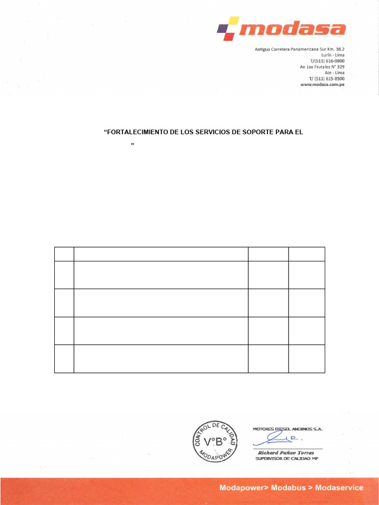 Certificado de Calidad MODASA | PDF | Ingenieria Eléctrica | Electricidad