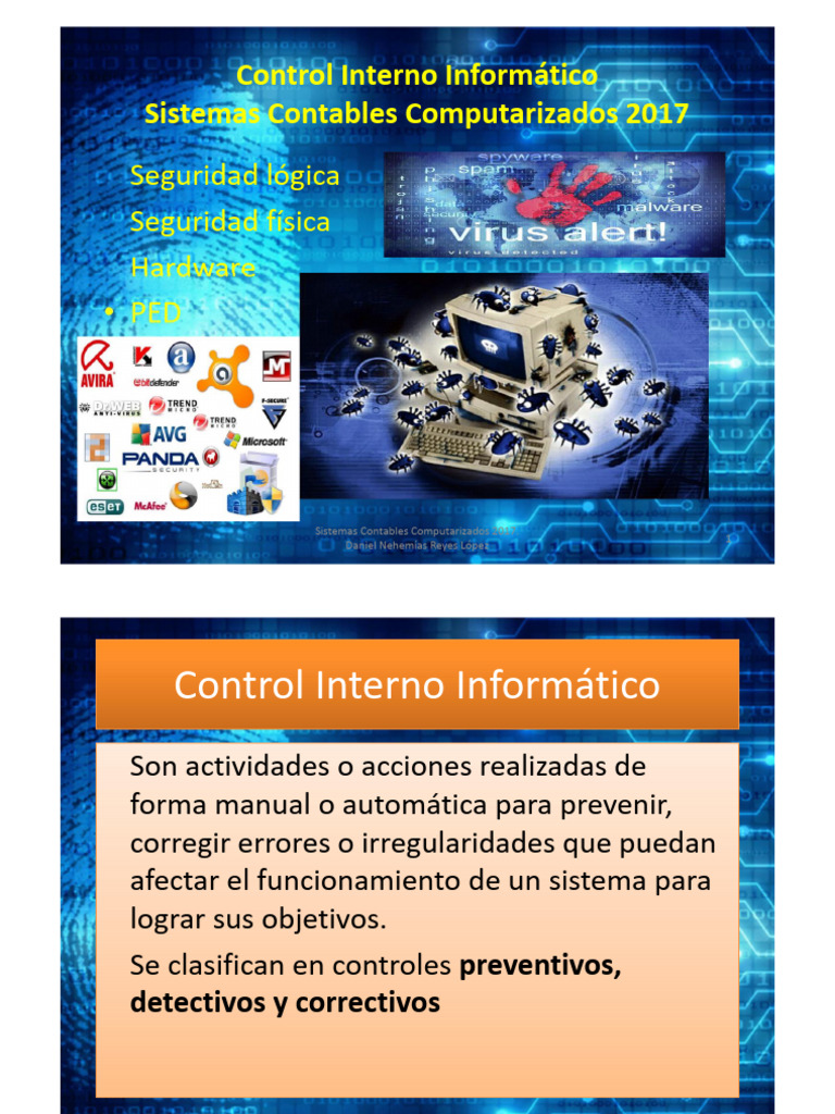 Control Interno en Sistemas Contables | PDF | Virus de computadora ...