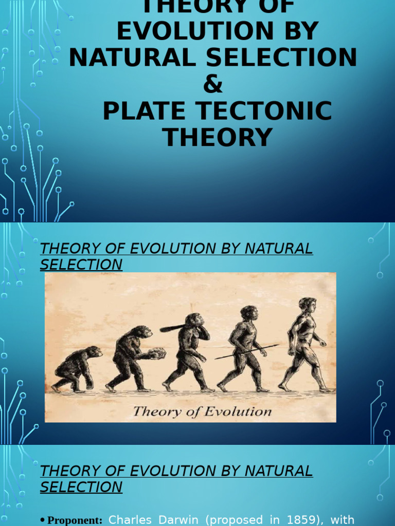 Theory of Evolution By natural selection | PDF
