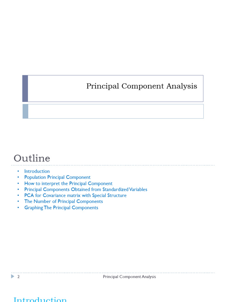 Pertemuan8 principal component analysis pdf