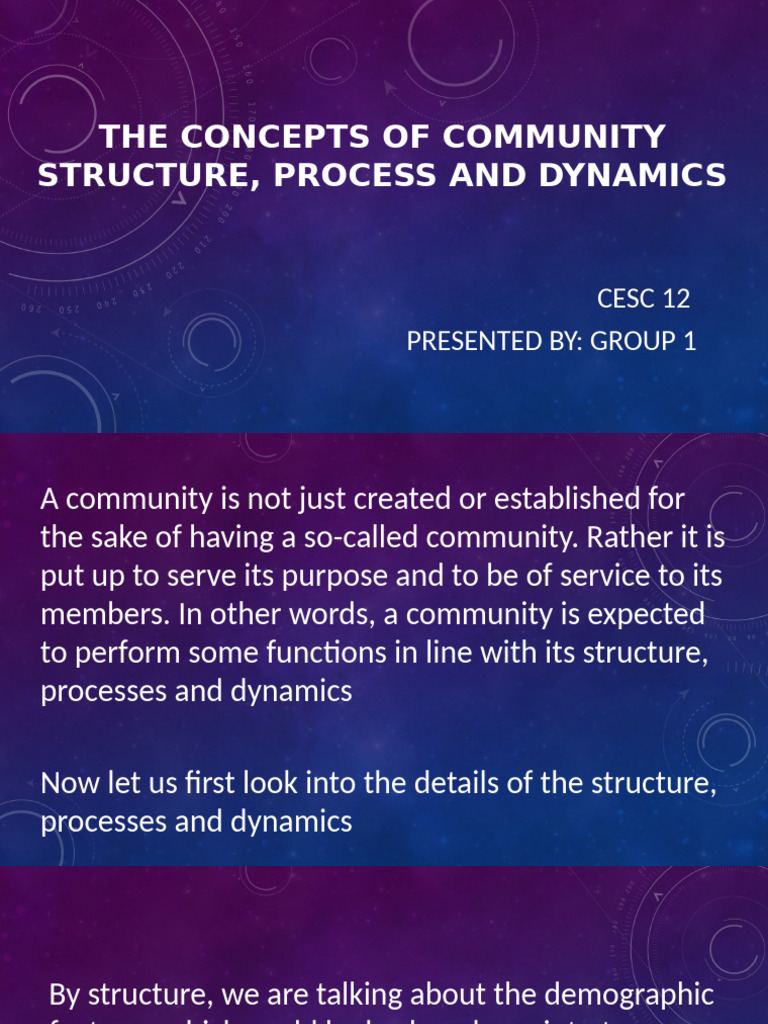 Understanding Community Structure & Dynamics | PDF | Natural ...