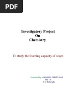 Investigatory Project On Chemistry