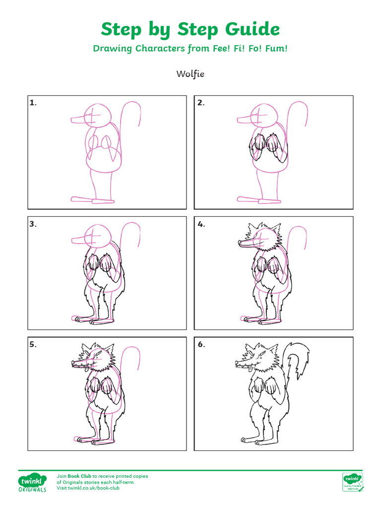 T Ad 192 Fee Fi Fo Fum Step by Step Drawing Characters Activity Sheet ...