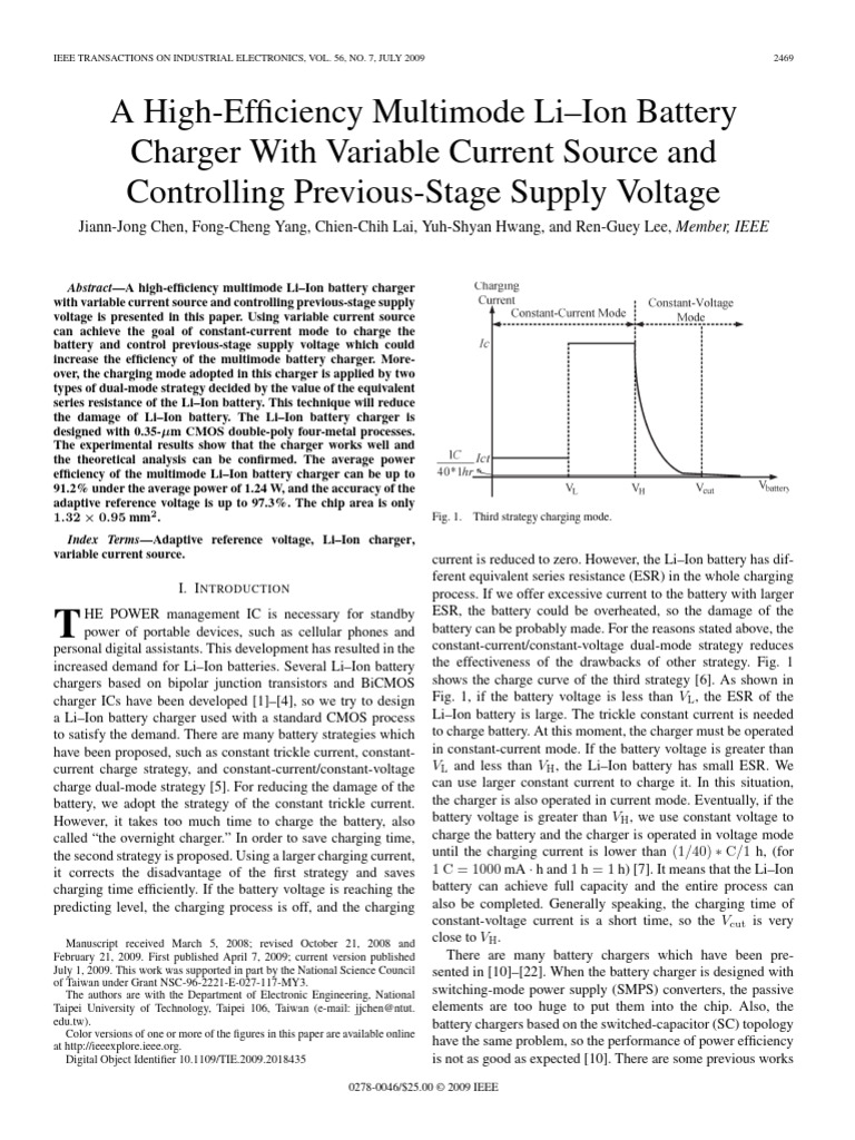 High-Efficiency Li-Ion Charger Design | PDF | Battery Charger | Mosfet