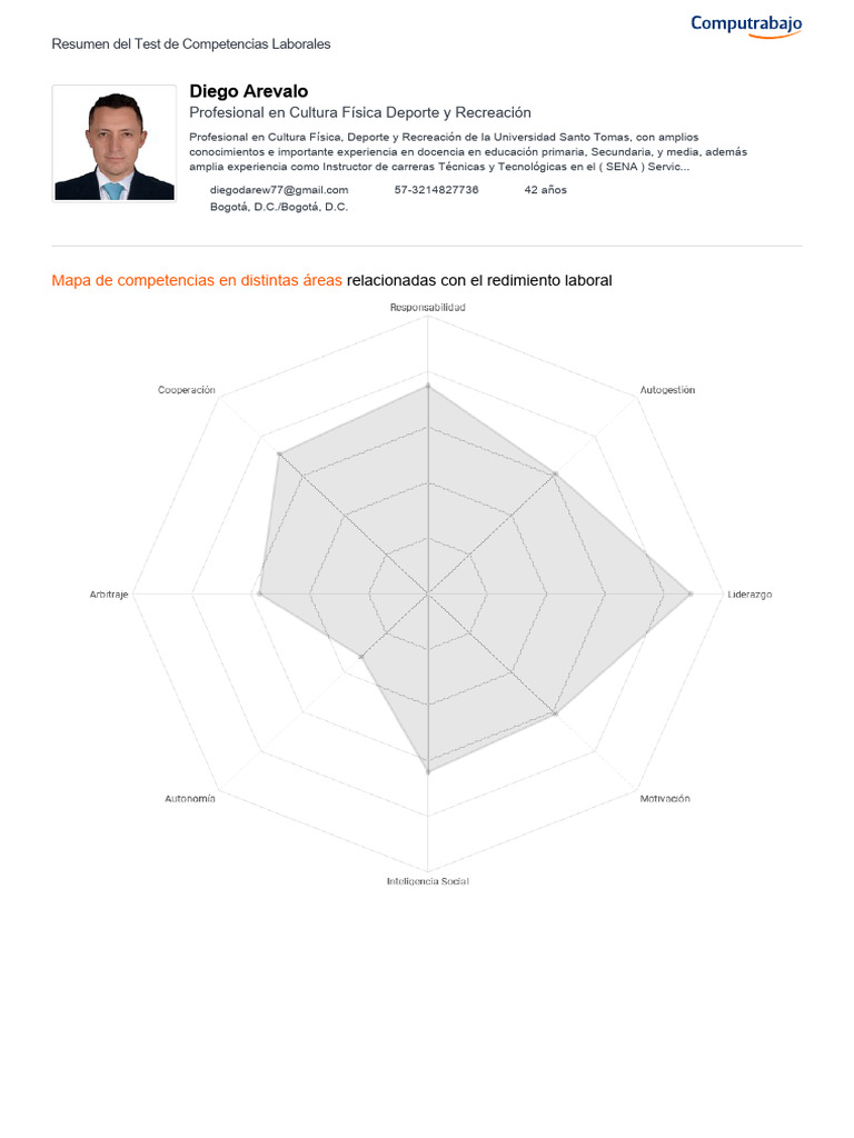 Resultados del Test de Competencias Laborales | PDF | Liderazgo ...