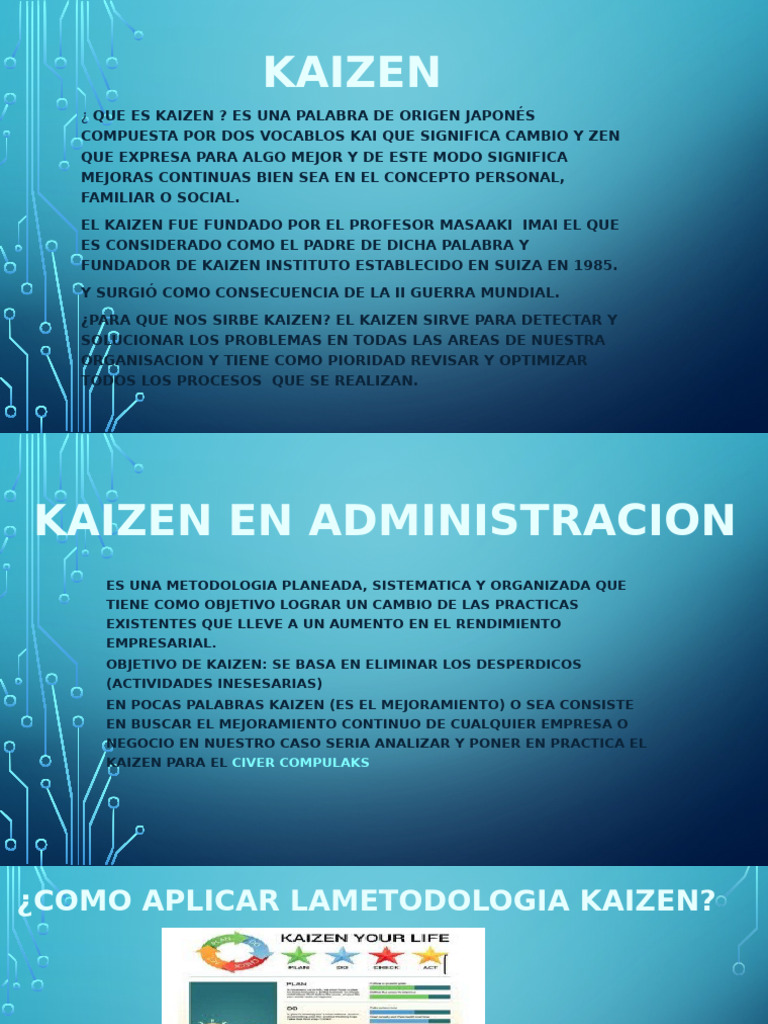 Mejora Continua Kaizen | PDF