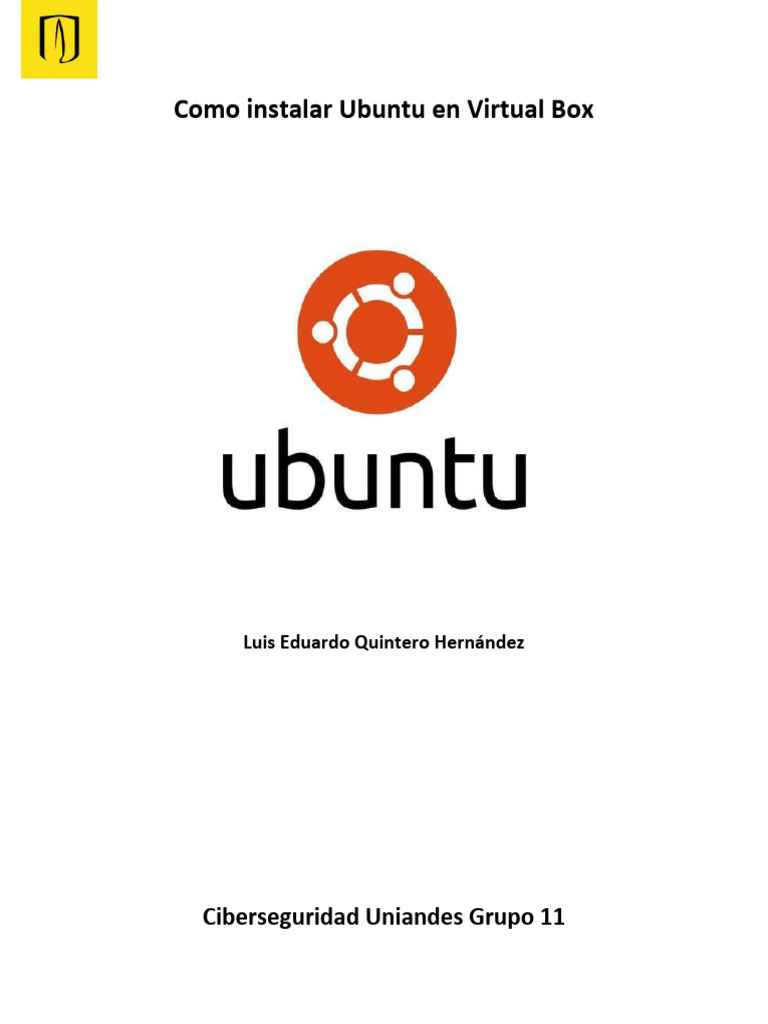 Instalar Ubuntu en VirtualBox: Guía Paso a Paso | PDF | Máquina virtual ...