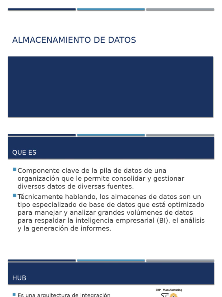 Almacenamiento y Modelado de Datos Eficaz | PDF | Datos | Almacén de datos