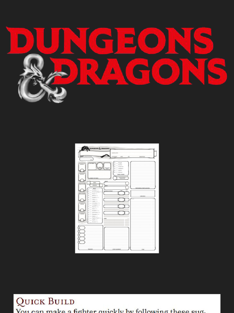D&D Slides | PDF