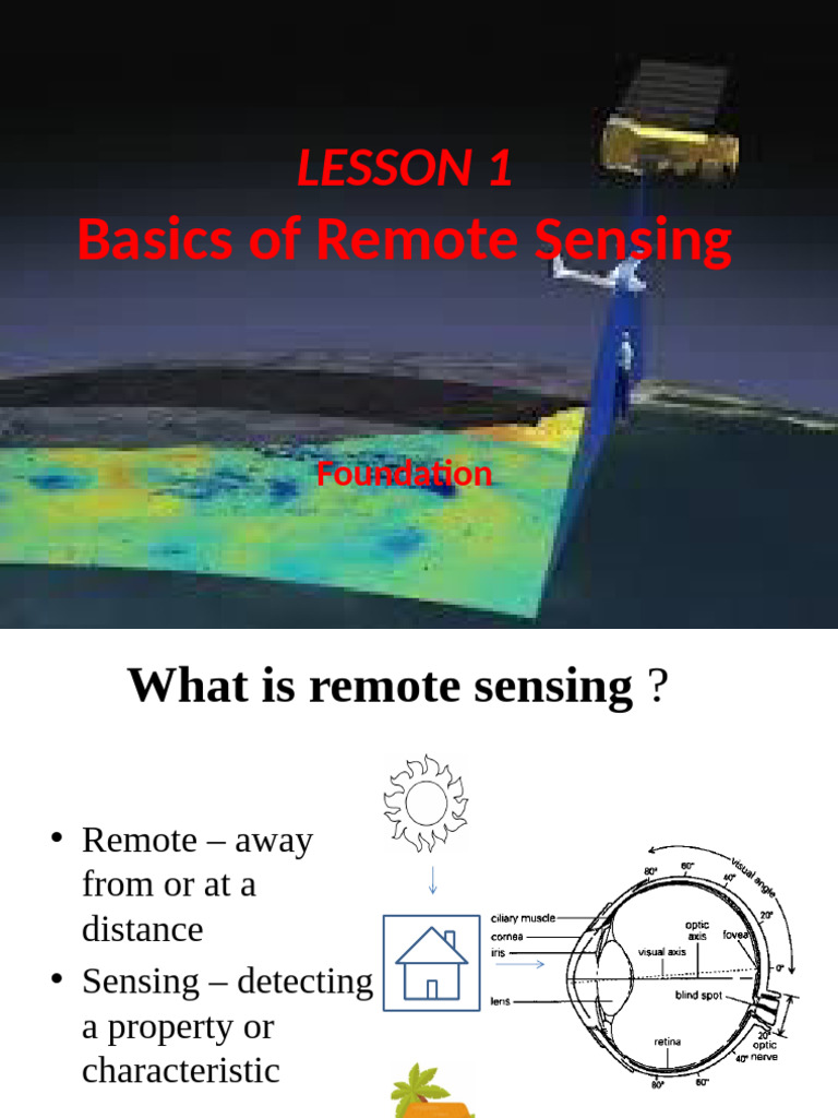 1 Lecture | PDF | Remote Sensing | Electromagnetic Radiation