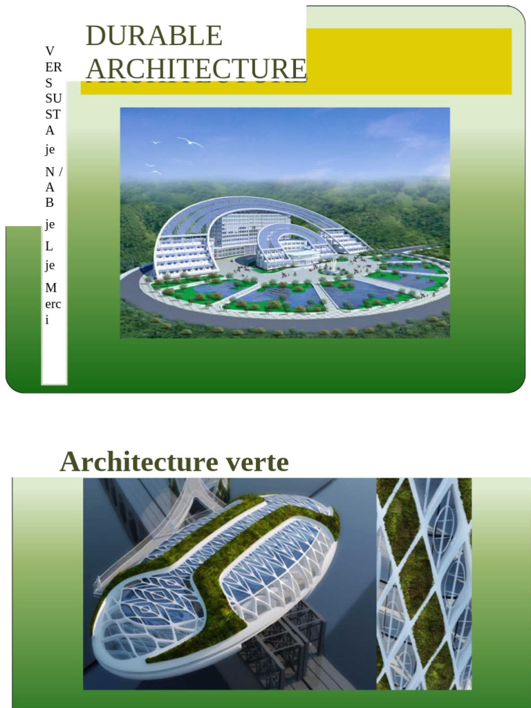 Architecture durable et ses principes clés | PDF | Développement ...