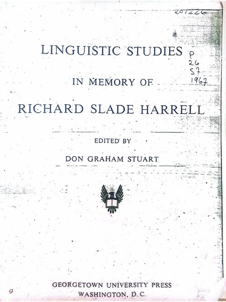 Linguistic Studies | PDF