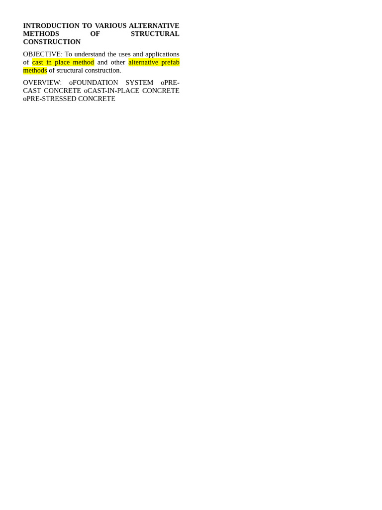 Alternative Structural Methods Guide | PDF
