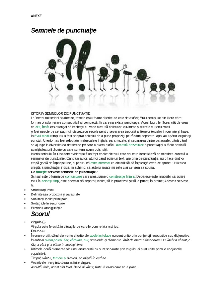 Semnele de Punctuație | PDF