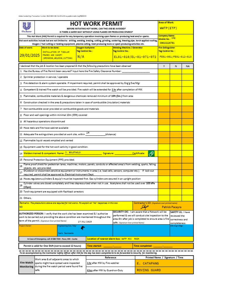 Hot Works v6 - Mobile and Company Name - 2025-01-28T094749.167 | PDF ...