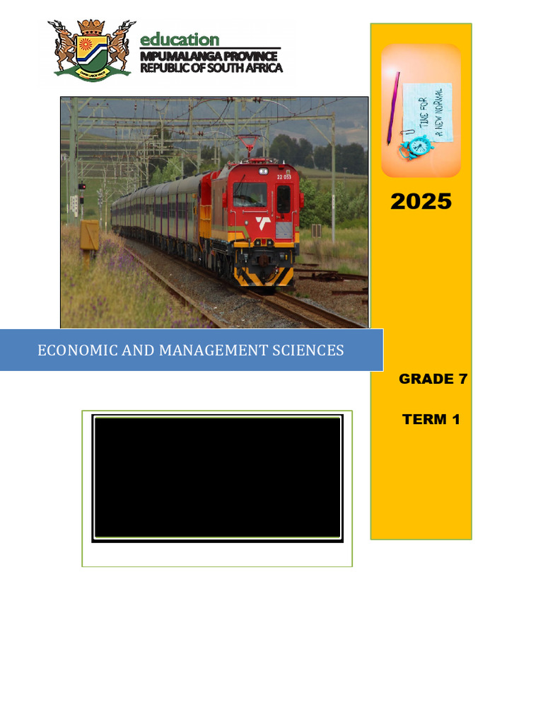 Grade 7 EMS Term 1 Overview 2025 | PDF | Recycling | Banks