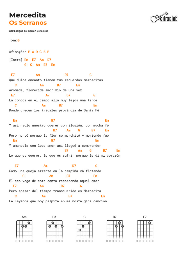Letra y acordes de 