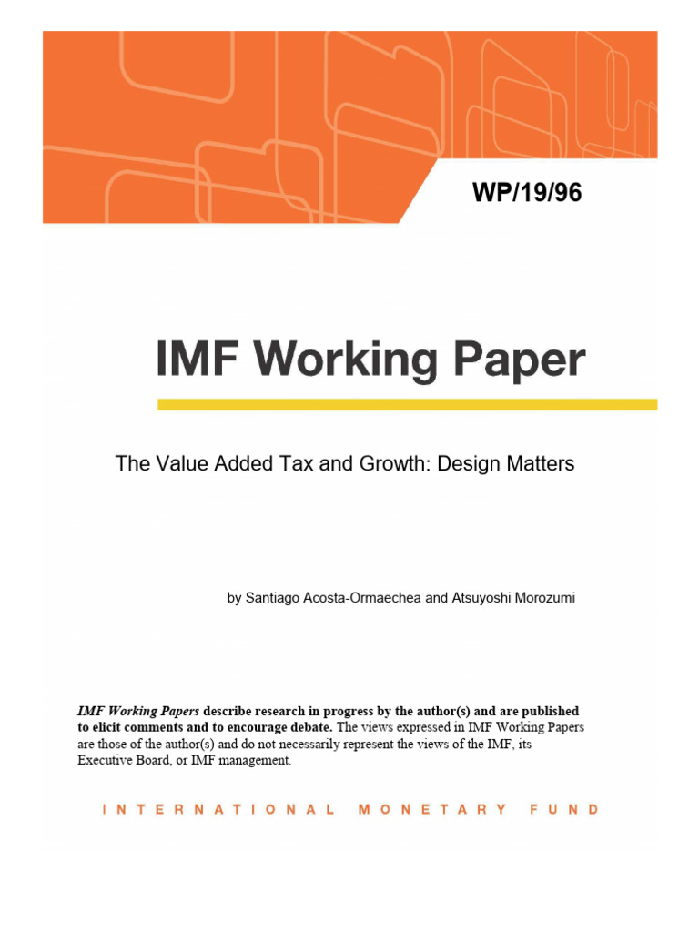 VAT Design and Economic Growth Insights | PDF | Taxes | Value Added Tax