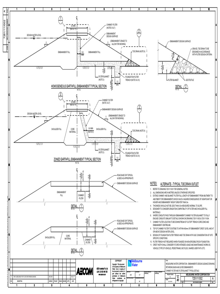 Embankment Design Guidelines and Details | PDF | Levee
