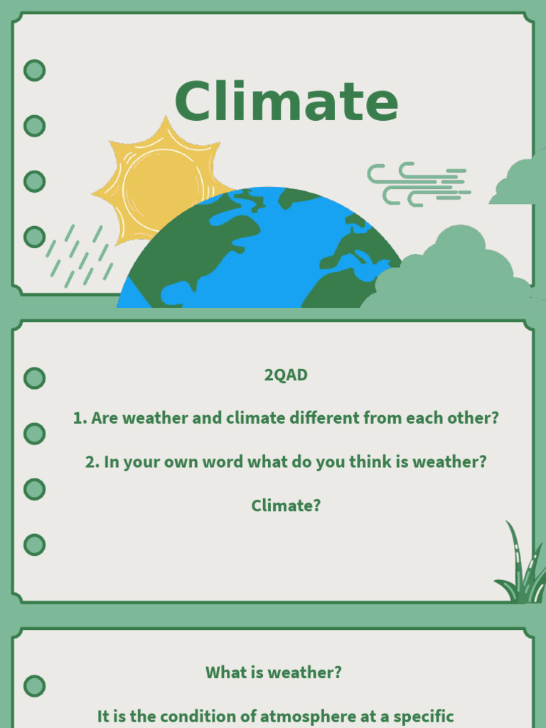 Understanding Weather and Climate Basics | PDF | Weather | Atmosphere ...