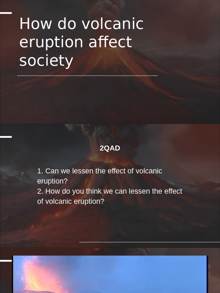 Impact of Volcanic Eruptions on Society | PDF