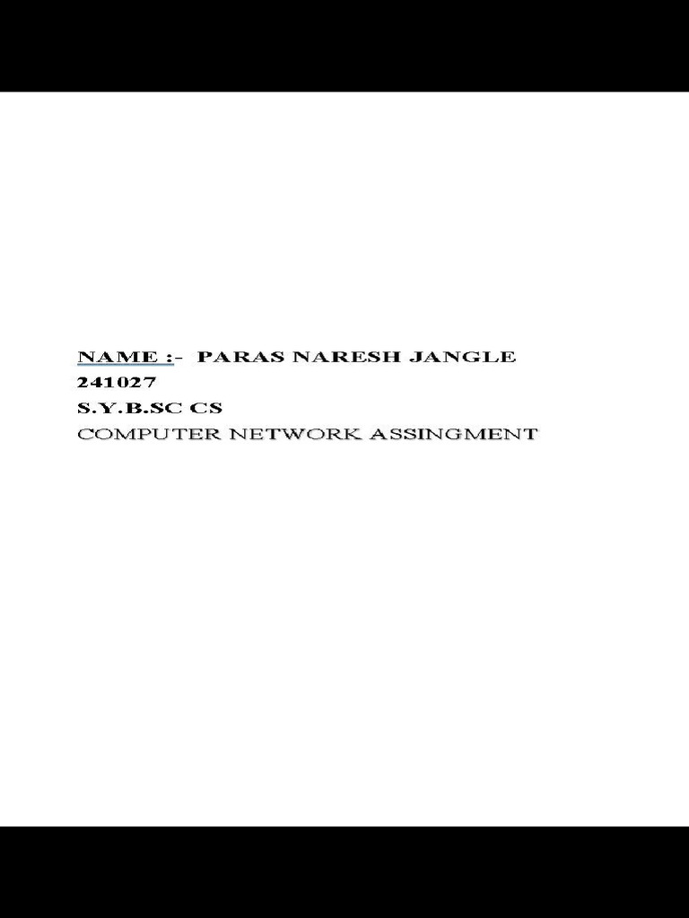Computer Network | PDF