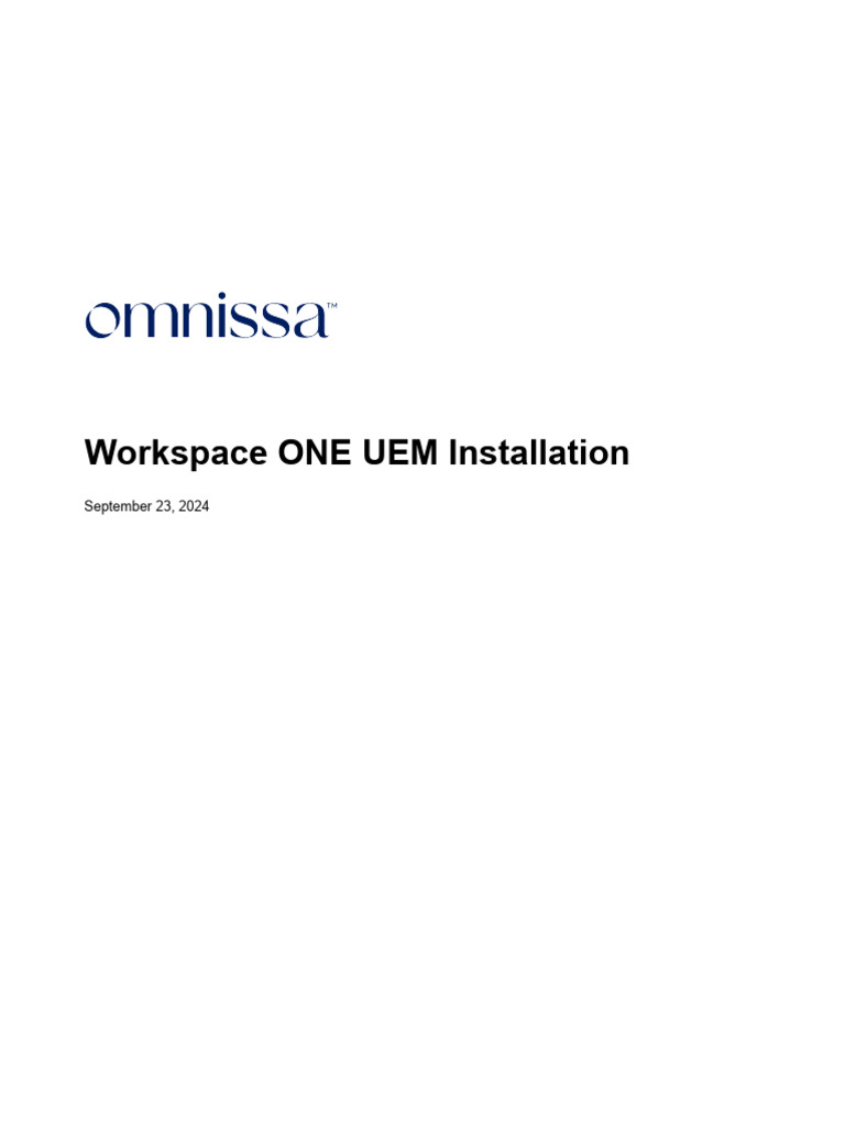 Workspace ONE UEM Installation Guide | PDF | Public Key Certificate ...