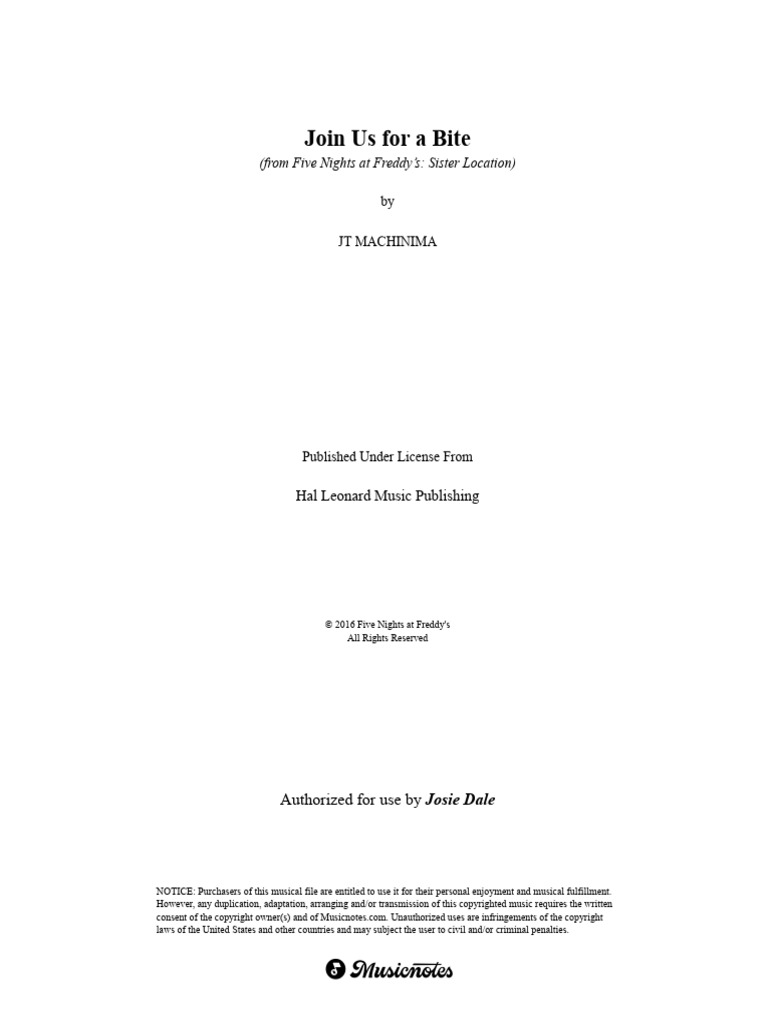 Join Us For A Bite | PDF