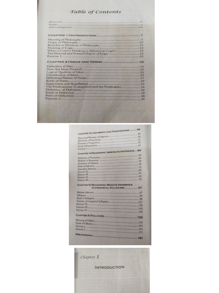 Logic Chapter 1 | PDF