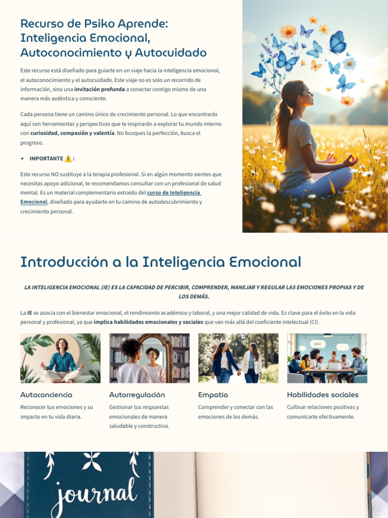 Recurso de Psiko Aprende Inteligencia Emocional Autoconocimiento y ...
