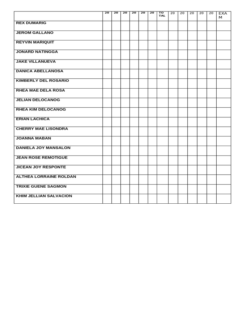Grding Sheet | PDF