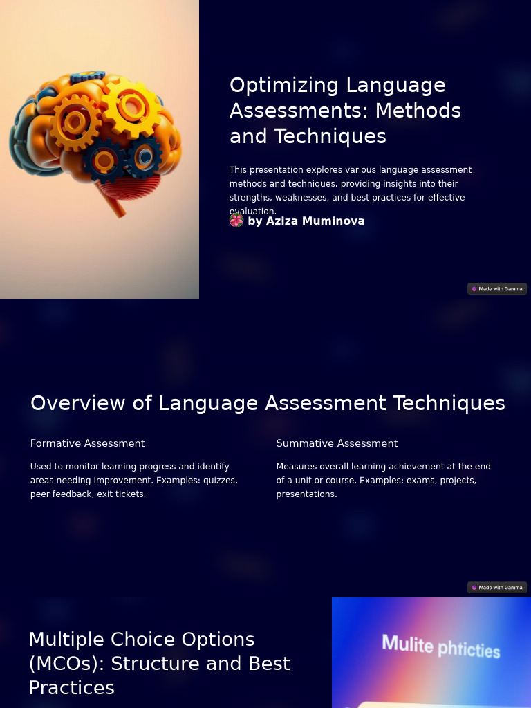Language Assessment Techniques Guide | PDF | Educational Assessment ...