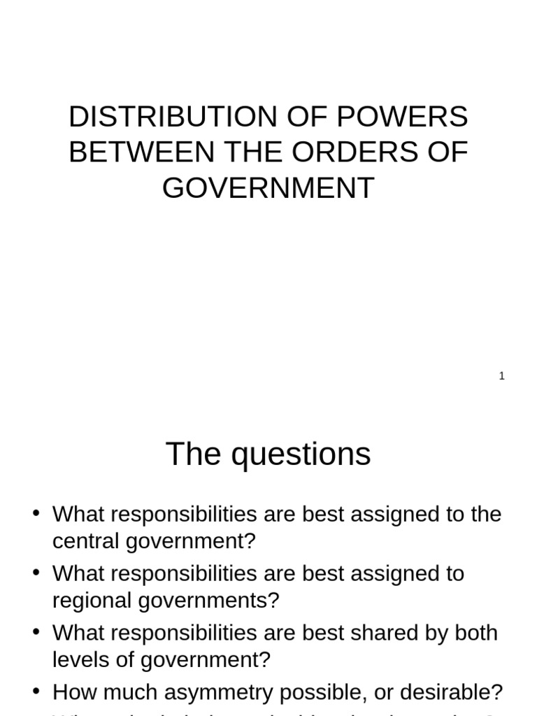 Division of Government Powers Explained | PDF | Jurisdiction | Government