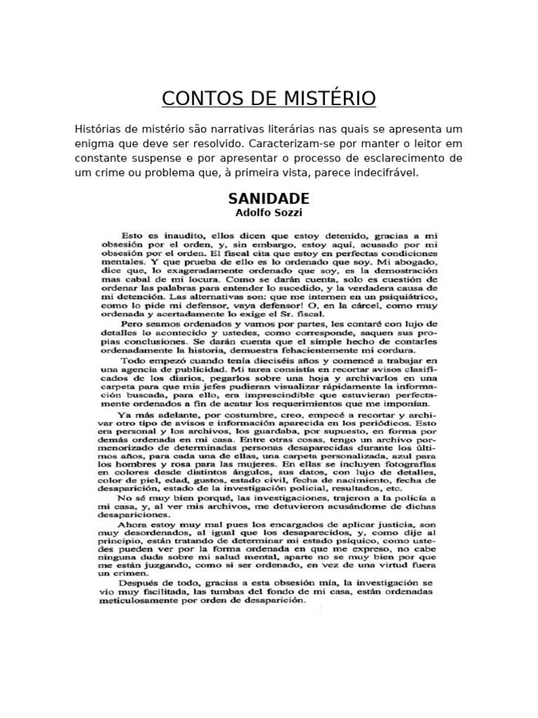 Contos de Mistério | PDF