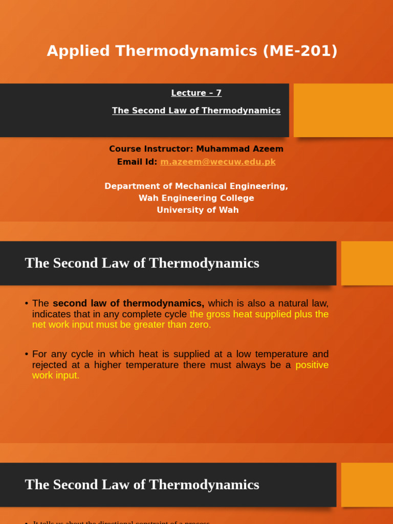Understanding the Second Law of Thermodynamics | PDF | Heat | Second ...