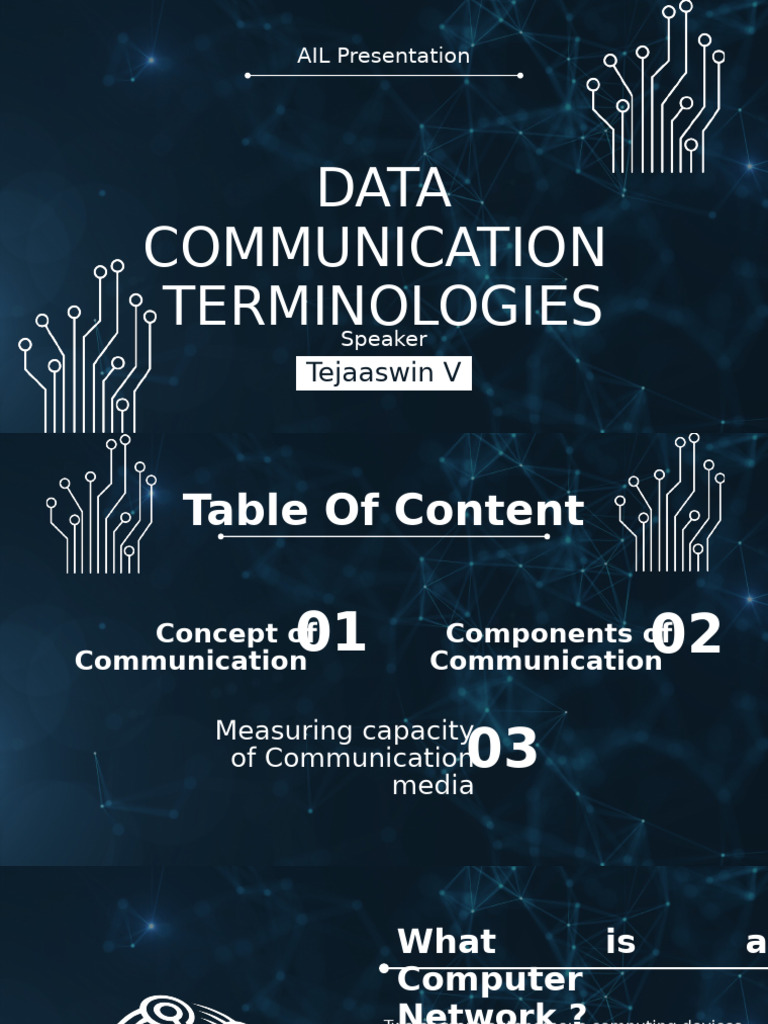Data COMMUNICATION Terminologies | PDF | Computer Network ...