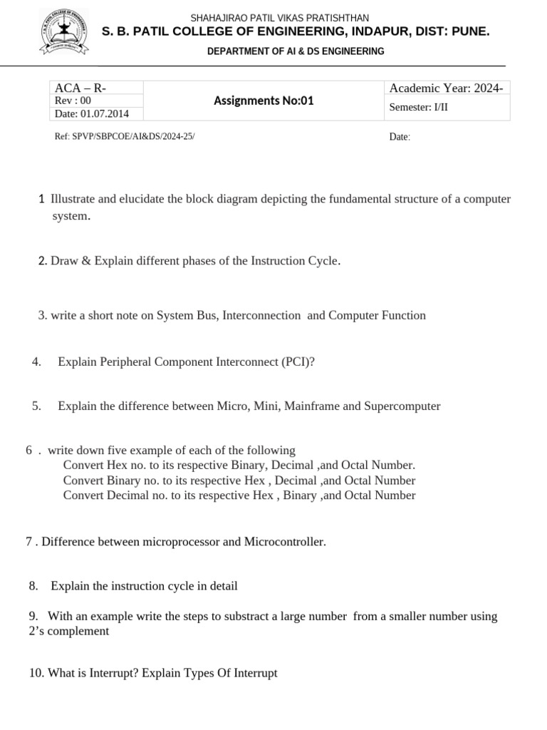 Assignment NO 1 | PDF