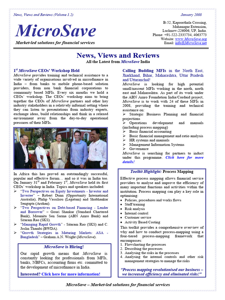 Micro Save | PDF | Microfinance | Databases