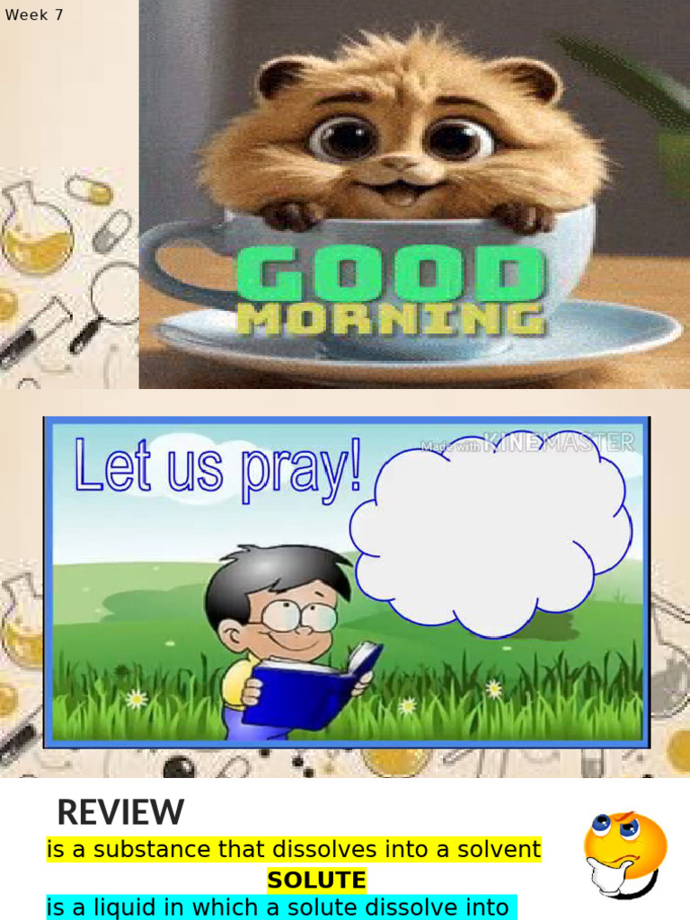 Week 7 Science 7 | PDF | Solubility | Mixture