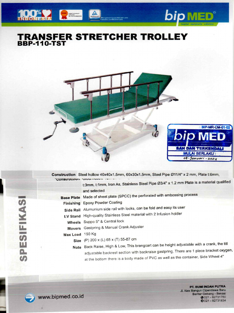 Transfer Stetcher Trolley | PDF