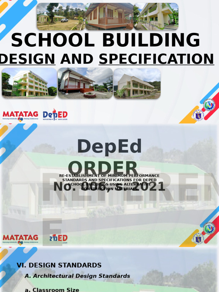 DepEd School Building Design Standards | PDF | Window | Civil Engineering