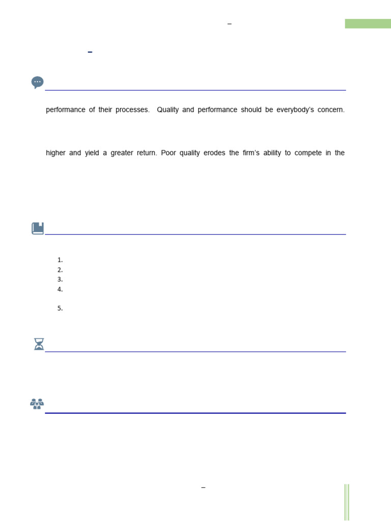 Total Quality Management & Six Sigma | PDF | Statistics | Quality ...