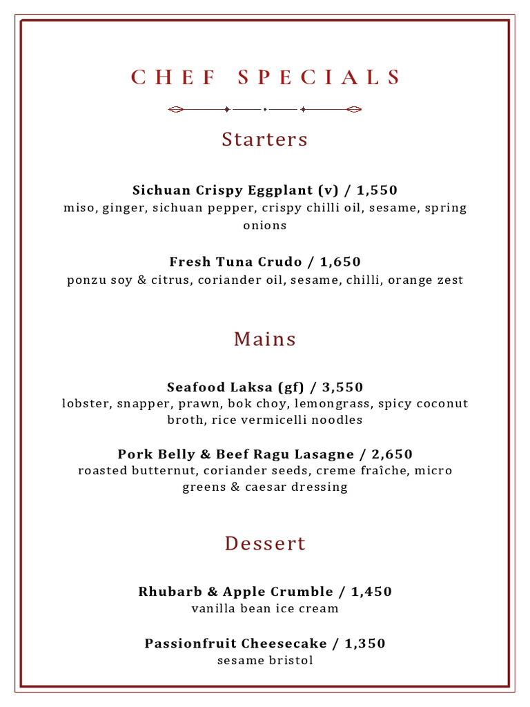 Talisman Restaurant Menu 2025 Prices | PDF | Sushi | Cuisine